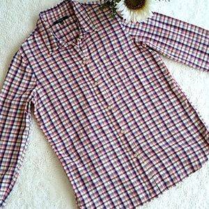 Madewell Academia preppy plaidcotton button-down shirt